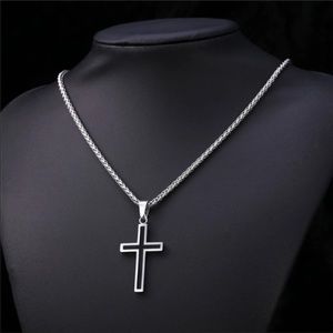 New stainless steel cross necklace